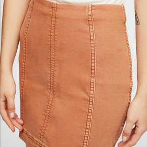 Free People Modern Femme Denim Mini Skirt